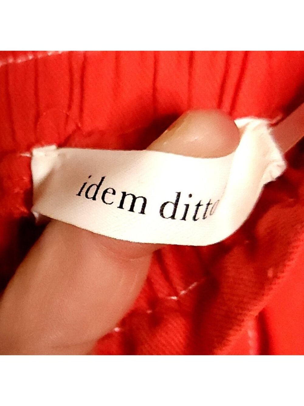 Idem Ditto Red Elastic Waist Shorts Small - Picture 5 of 7